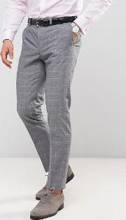 Skinny Suit Trouser  Check