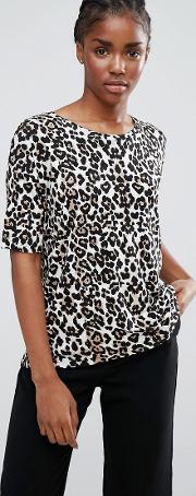 b.young leopard t shirt