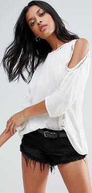 b.young  sleeve boxy top