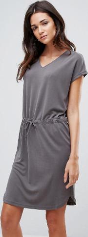 b.young t shirt dress with waist tie