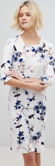 floral shift dress