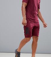 canterbury vapodri stretch knit shorts in burgundy exclusive to asos