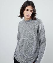 allen knitted jumper in grey heather