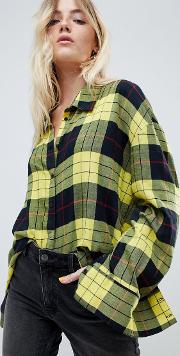 flannel check shirt in tartan