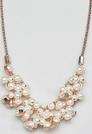pearl necklace rose gold