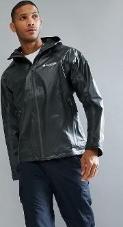 Outdry Ex Shell Jacket Hooded Gold Tech In Black