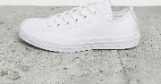 Chuck Taylor All Star Ox Leather Monochrome Trainers
