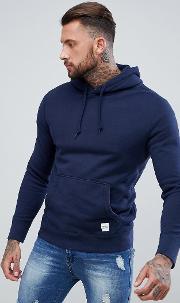 Essentials Pullover Hoodie In Navy 10000656 A02