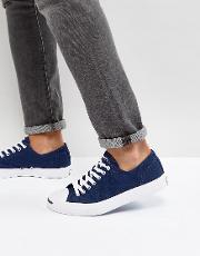 Jack Purcell Canvas Plimsolls In Blue 157783c