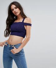 Crop Top With Strap Detail