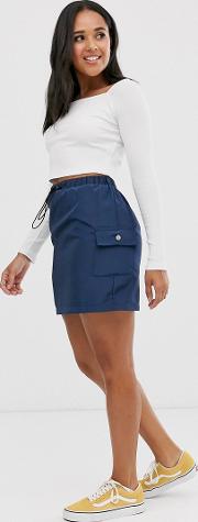 Mini Skirt With Toggle Detail
