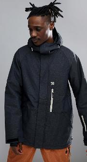 snow ripley jacket with back panel print