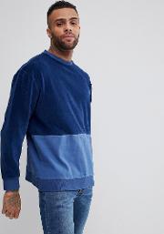 panelled sweatshirt
