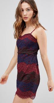 Deborah Multi Lace Slip Dress