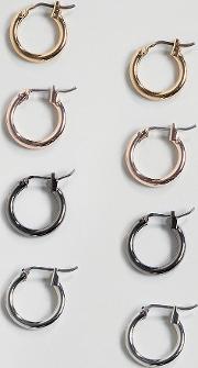 Designb Hoop Earrings 4 Pack Exclusive To
