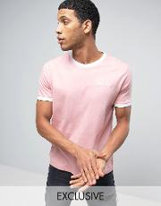 ringer t shirt with small logo exclusive to asos
