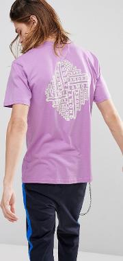 formula t shirt with back print  lilac