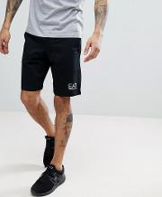 small logo sweat shorts in black