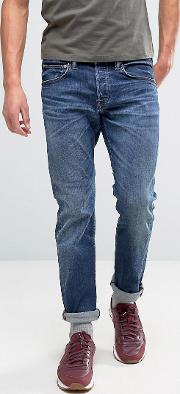 ed 55 regular tapered jeans contrast clean wash