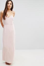 cami strap maxi dress with dipped lace back