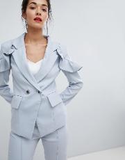 frill tailored jacket
