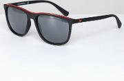 0ea4109 square sunglasses in black 57mm