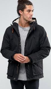 parka with borg lined hood