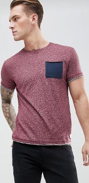 t shirt with contrast pocket