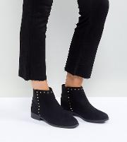Werlin Studded Flat Ankle Boots
