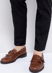 Chamber Buckle Fringed Loafers