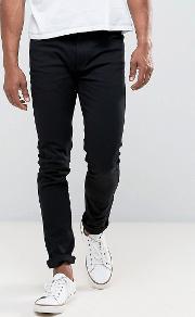 drake slim fit jeans in black twill