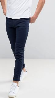 drake slim fit jeans in navy twill
