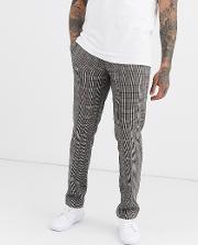 Elm Prince Of Wales Check Trousers Sand