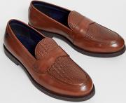 Leather Woven Loafer