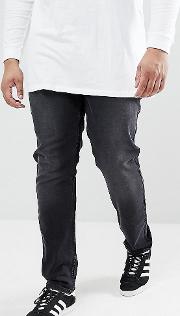 plus drake slim fit jeans in charcoal