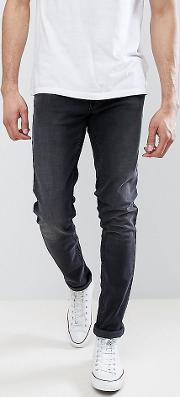 tall drake slim fit jeans in charcoal