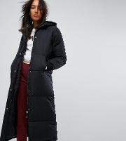 Padded Coat With Hood And Logo Detail