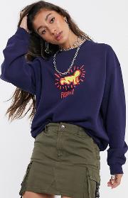 X Keith Haring Logo Sweatshirt