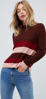 First &  Stripe Fitted Knit Top
