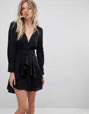 plunge party dress
