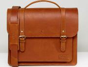 Leather Satchel In Vintage  15inch