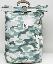 rollie rolltop backpack in camo