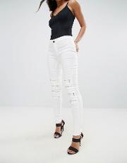 skinny jean with zip detail
