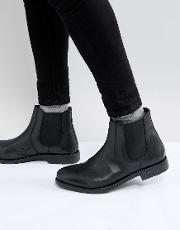 Round Toe Chelsea Boots
