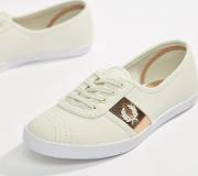 aubrey leather plimsoll trainers