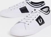 Underspin Logo Cuff Leather Trainers