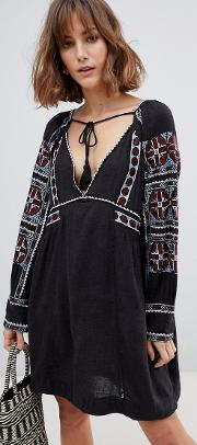 All My Life Embroidered Shift Dress
