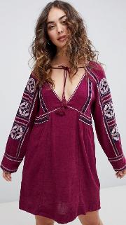 All My Life Embroidered Shift Dress