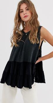Right On Time Pleated Vest Top