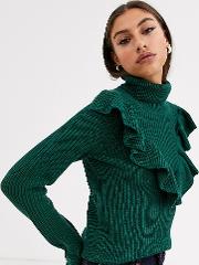 Jumper With Ruffle Detail